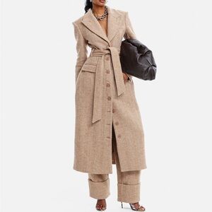 Hanifa Shay Wool Maxi Coat Brand New